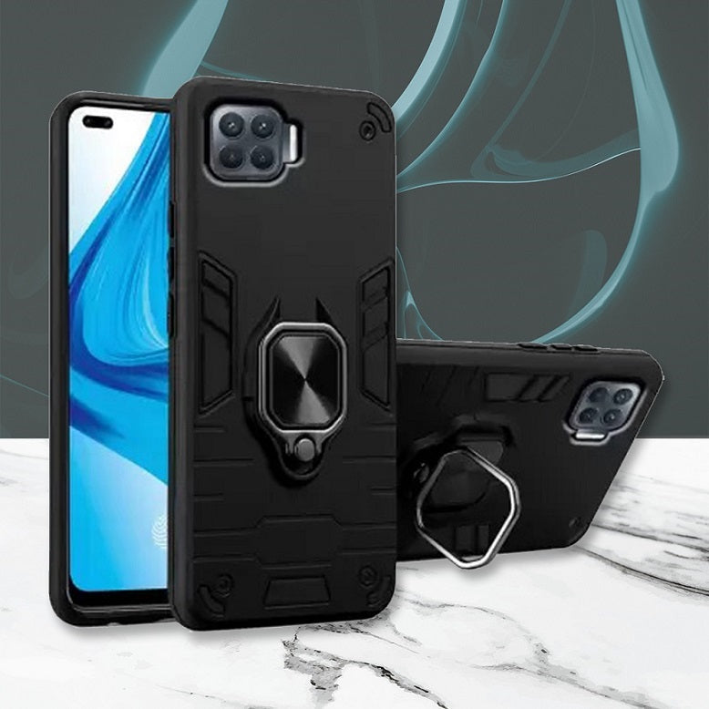 Black Panther Metal Bracket Shockproof Protective Back Case