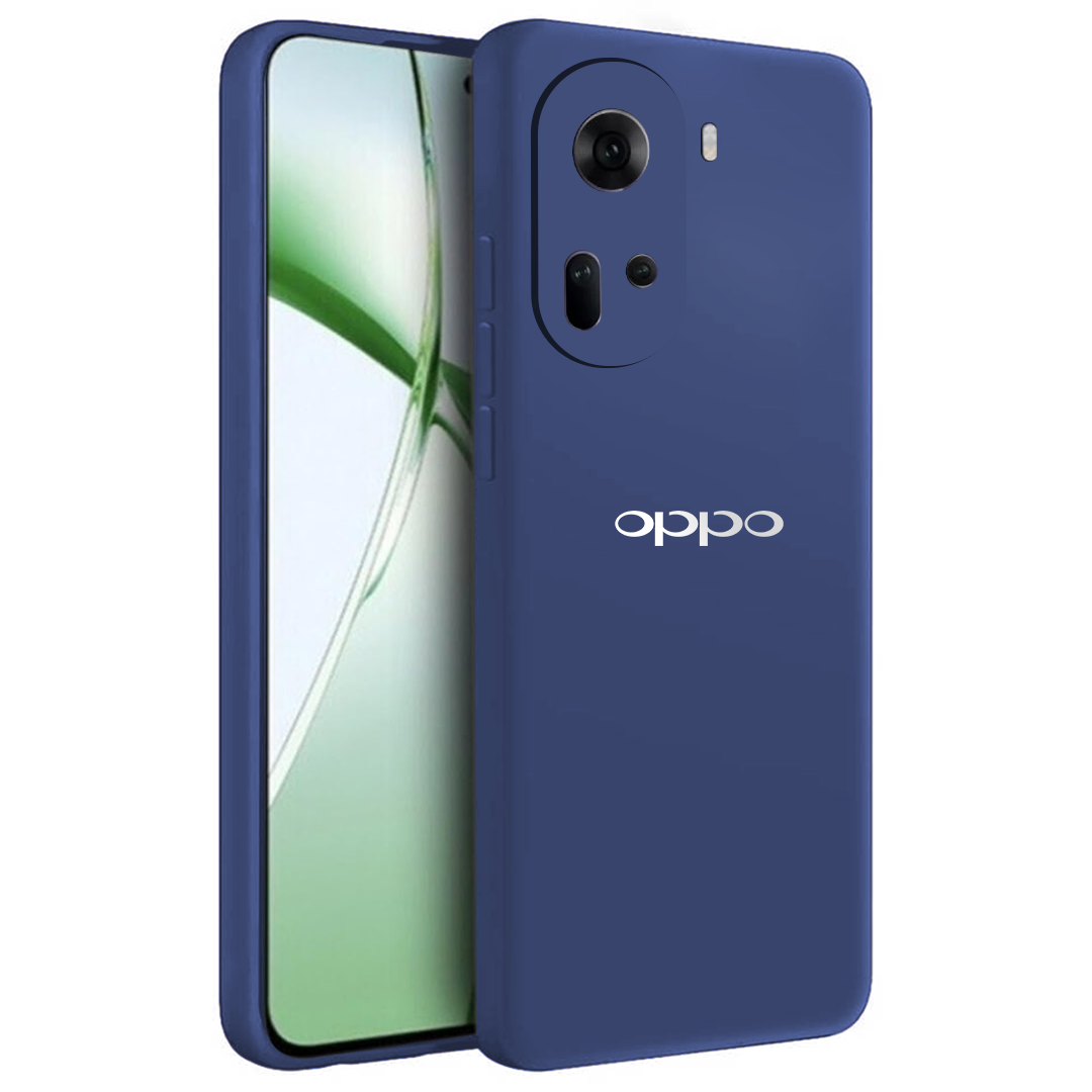 OPPO RENO 11 5G Liquid Silicone Velvet-Touch Silk Finish Protective Back Case