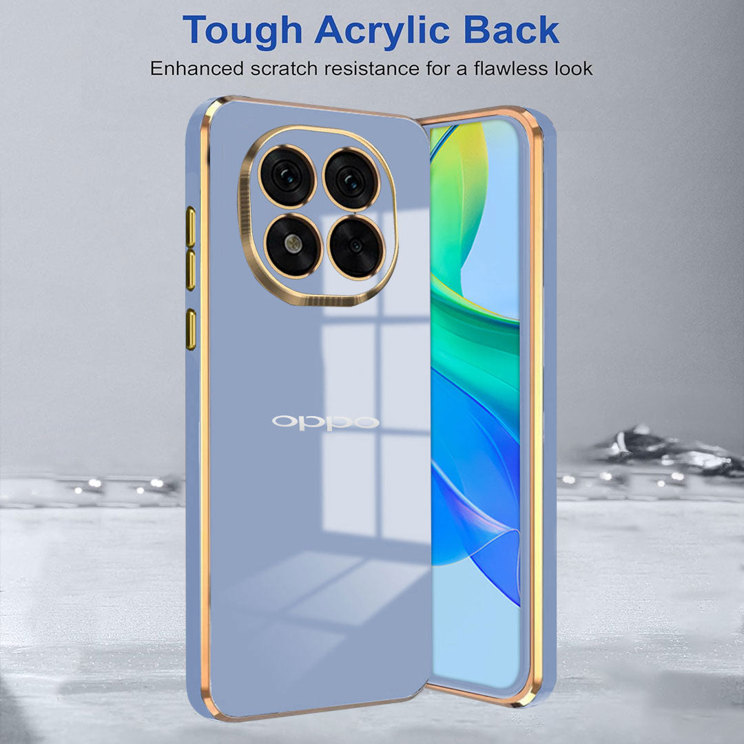 OPPO F29 PRO 5G ULTRA-SHINE GOLD ELECTROPLATED LUXURIOUS BACK CASE WITH CAMERA PROTECTION
