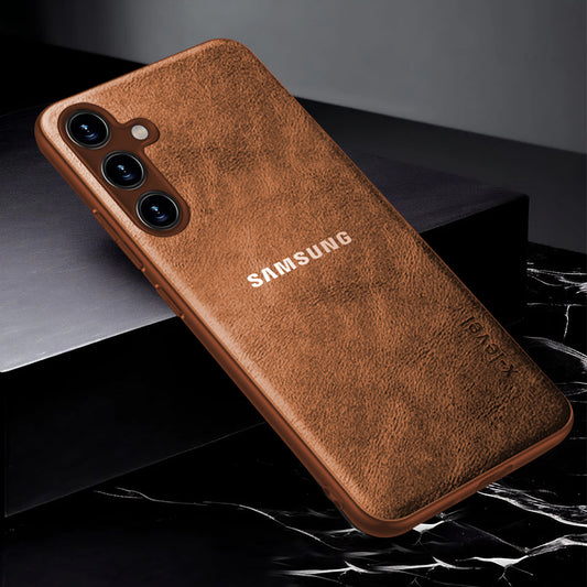 SAMSUNG A35 5G VINTAGE PU LEATHER PROTECTIVE BACK CASE