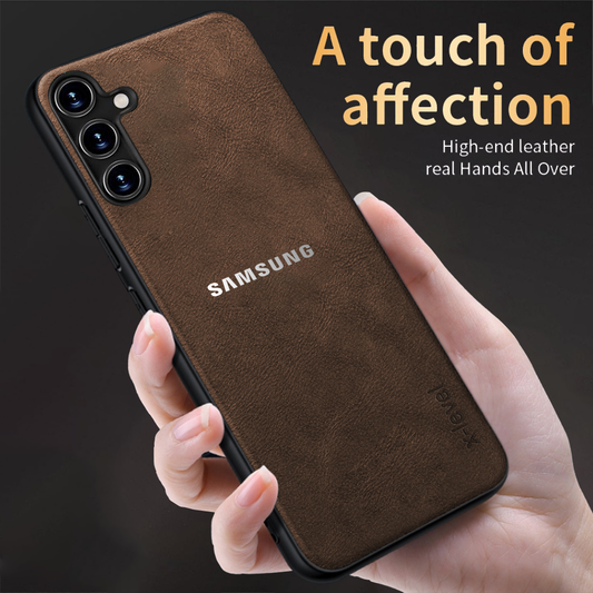 SAMSUNG GALAXY S25 5G VINTAGE PU LEATHER PROTECTIVE BACK CASE