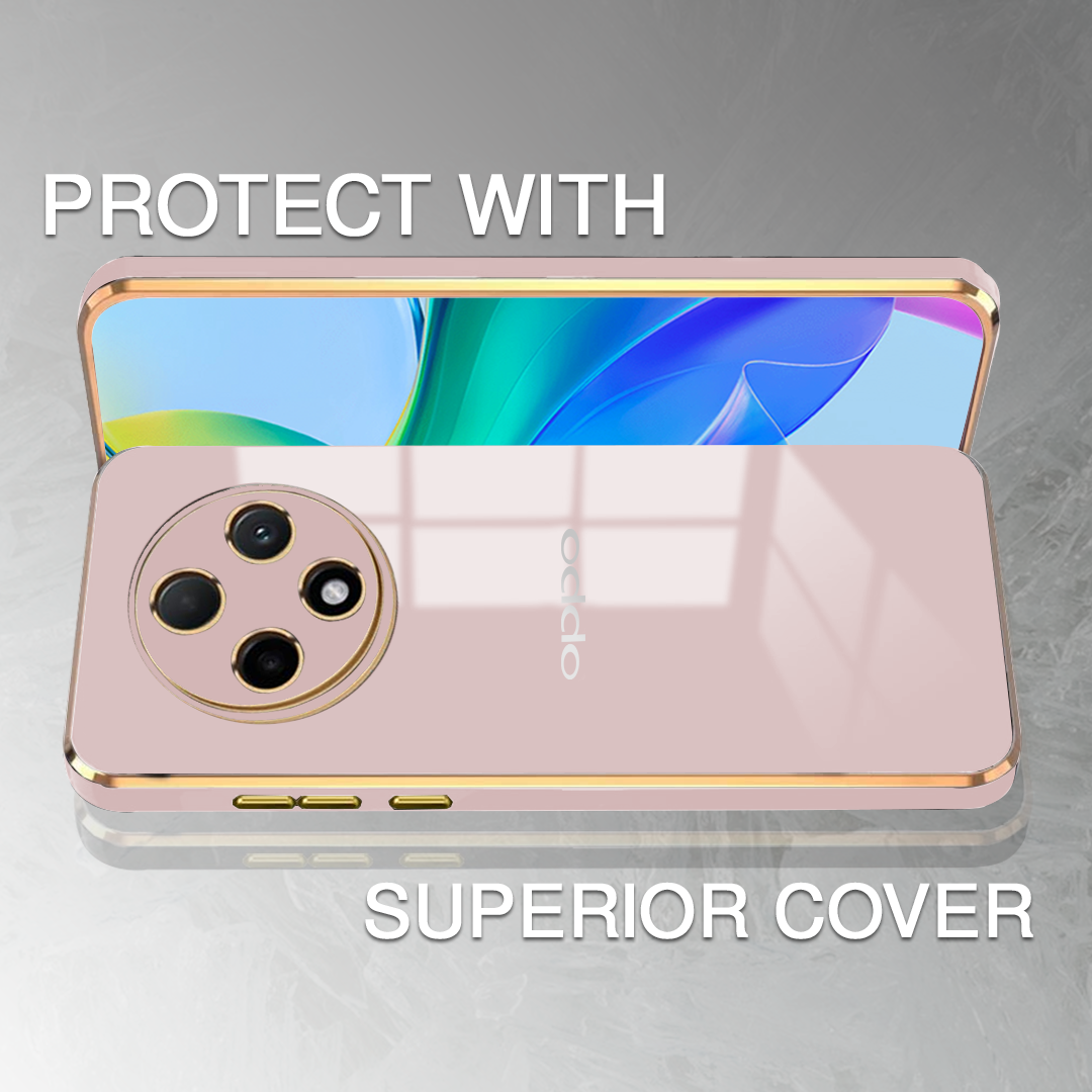 OPPO F27 PRO PLUS 5G ULTRA-SHINE GOLD ELECTROPLATED LUXURIOUS BACK CASE WITH CAMERA PROTECTION