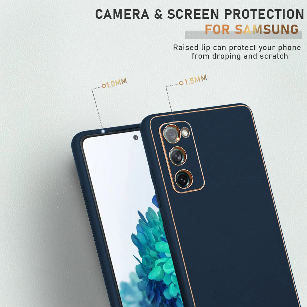 Galaxy S20 FE 5G Canary Series Leather Chrome Back Cover