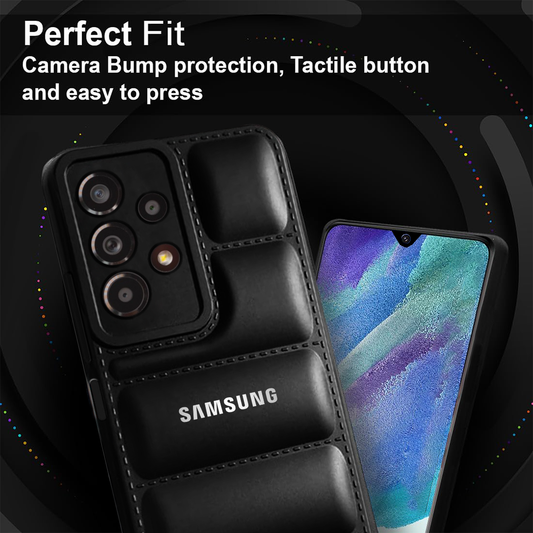 Galaxy A52s 5G The Puffer Edition Black Bumper Back Case