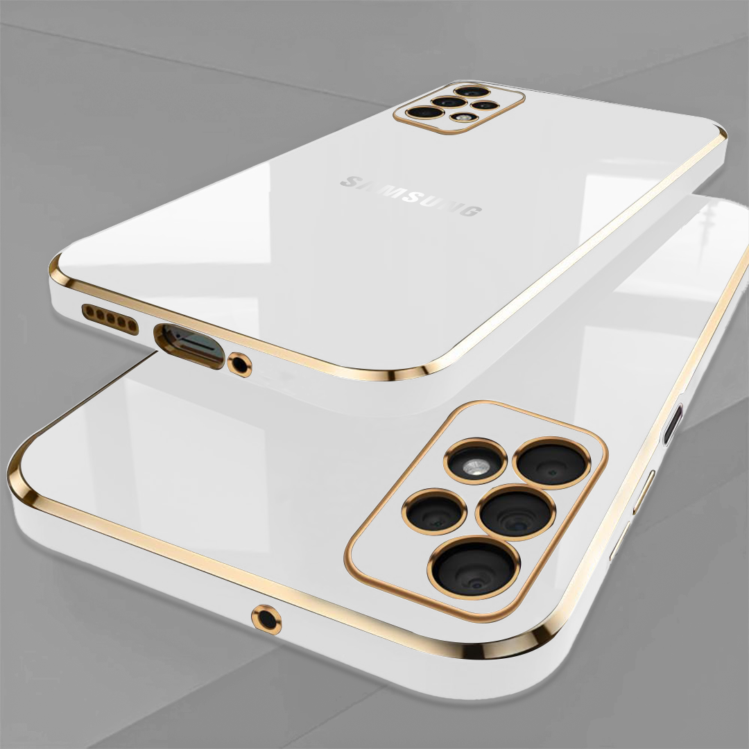 GALAXY A53 5G ULTRA-SHINE GOLD ELECTROPLATED LUXURIOUS BACK CASE WITH CAMERA PROTECTION