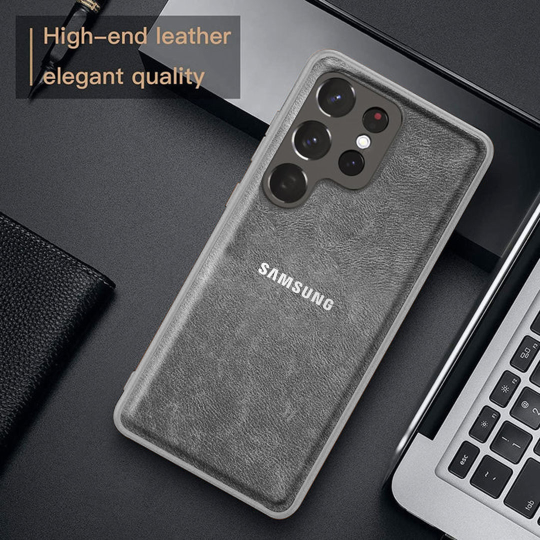 Galaxy S23 ULTRA 5G VINTAGE PU LEATHER PROTECTIVE BACK CASE