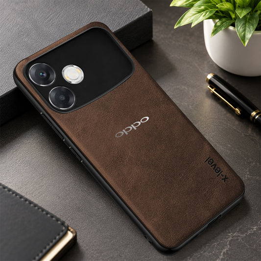 OPPO F33 PRO 5G PU LEATHER PROTECTIVE BACK CASE WITH CAMERA PROTECTION