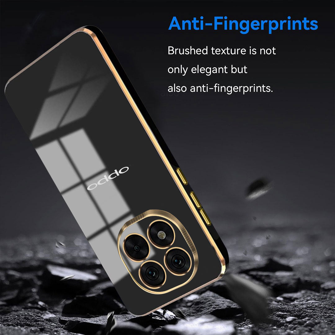 OPPO F29 5G ULTRA-SHINE GOLD ELECTROPLATED LUXURIOUS BACK CASE WITH CAMERA PROTECTION