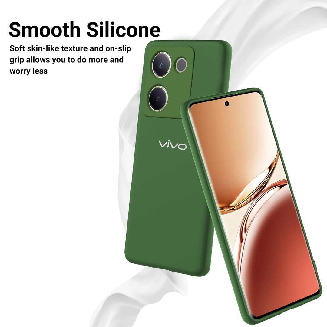 VIVO T2 PRO 5G Liquid Silicone Velvet-Touch Silk Finish Protective Back Case