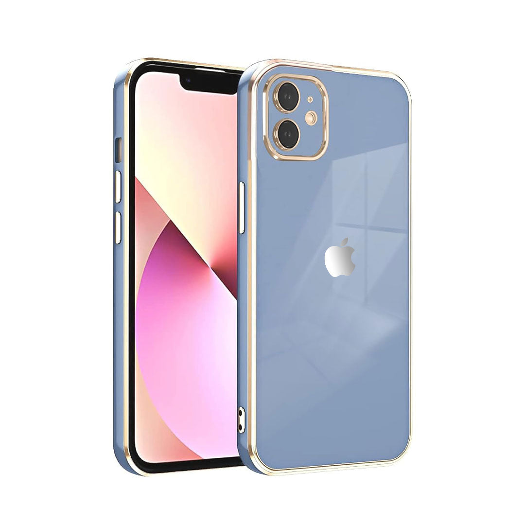 iPHONE 11 ULTRA-SHINE GOLD ELECTROPLATED LUXURIOUS BACK CASE WITH CAMERA PROTECTION