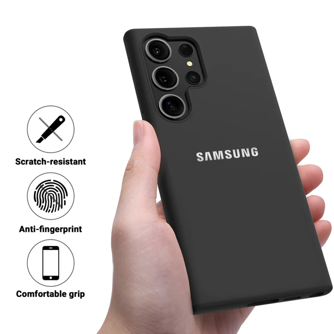 SAMSUNG GALAXY S23 ULTRA 5G Liquid Silicone Velvet-Touch Silk Finish Protective Back Case