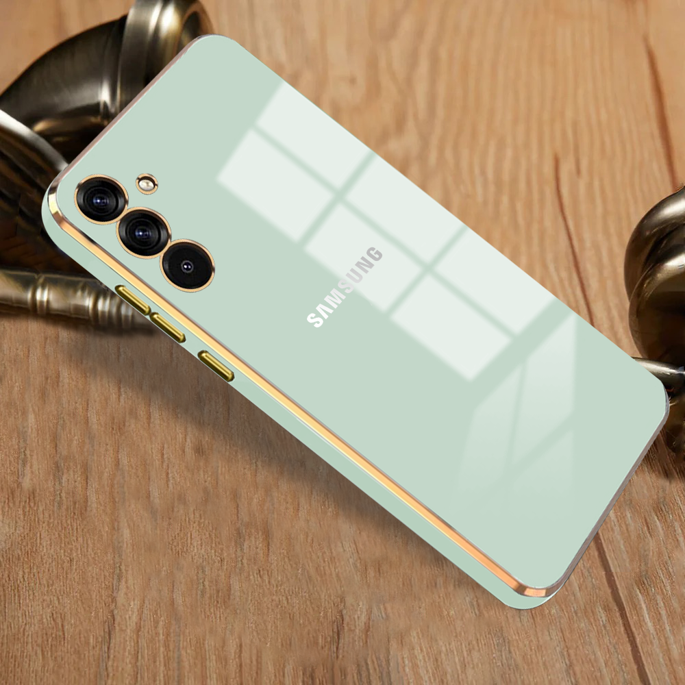 GALAXY A35 5G ULTRA-SHINE GOLD ELECTROPLATED LUXURIOUS BACK CASE WITH CAMERA PROTECTION