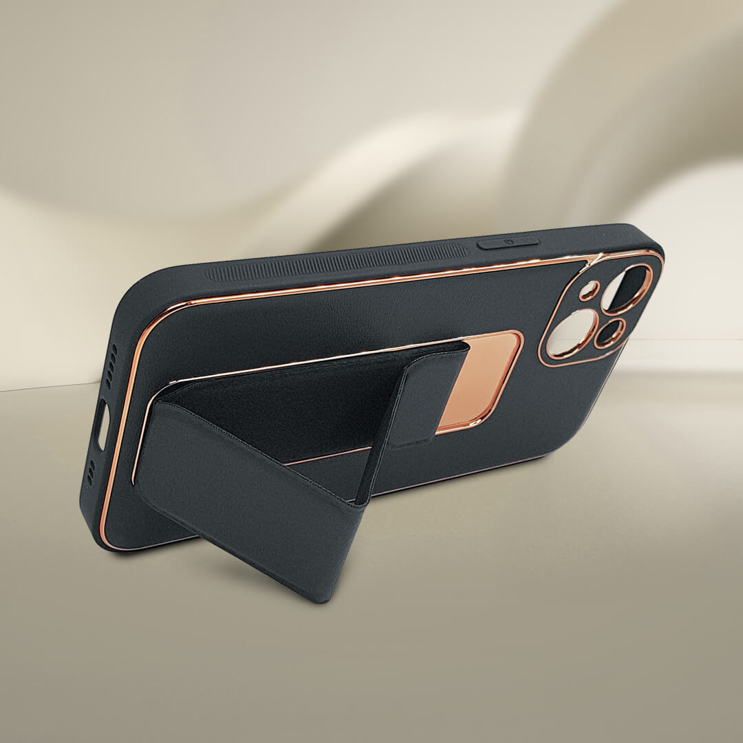 iPhone 13/13 pro/13 pro max Luxe Design PU Leather Back Strap Protective Case/Cover
