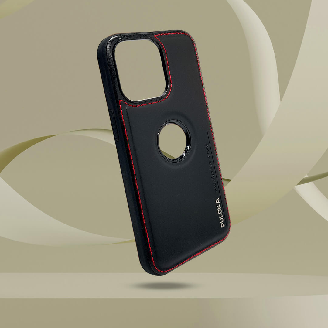 PULOKA GENUINE LEATHER CRAFTED LIMITED EDITION LOGO CUT CASE COVER iPhone 13 Pro Max