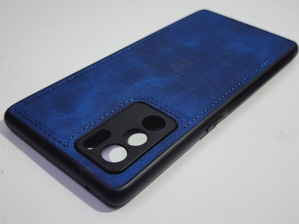 Reno 6 5G Deer Pattern Hand-Stitched Cloth Texture Leather Finish Hybrid Protective Case