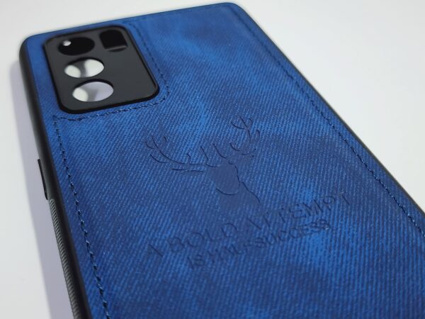 Reno 6 5G Deer Pattern Hand-Stitched Cloth Texture Leather Finish Hybrid Protective Case