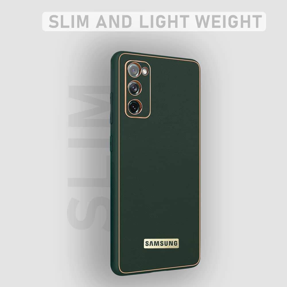 Galaxy S20 FE 5G Canary Series Leather Chrome Back Cover
