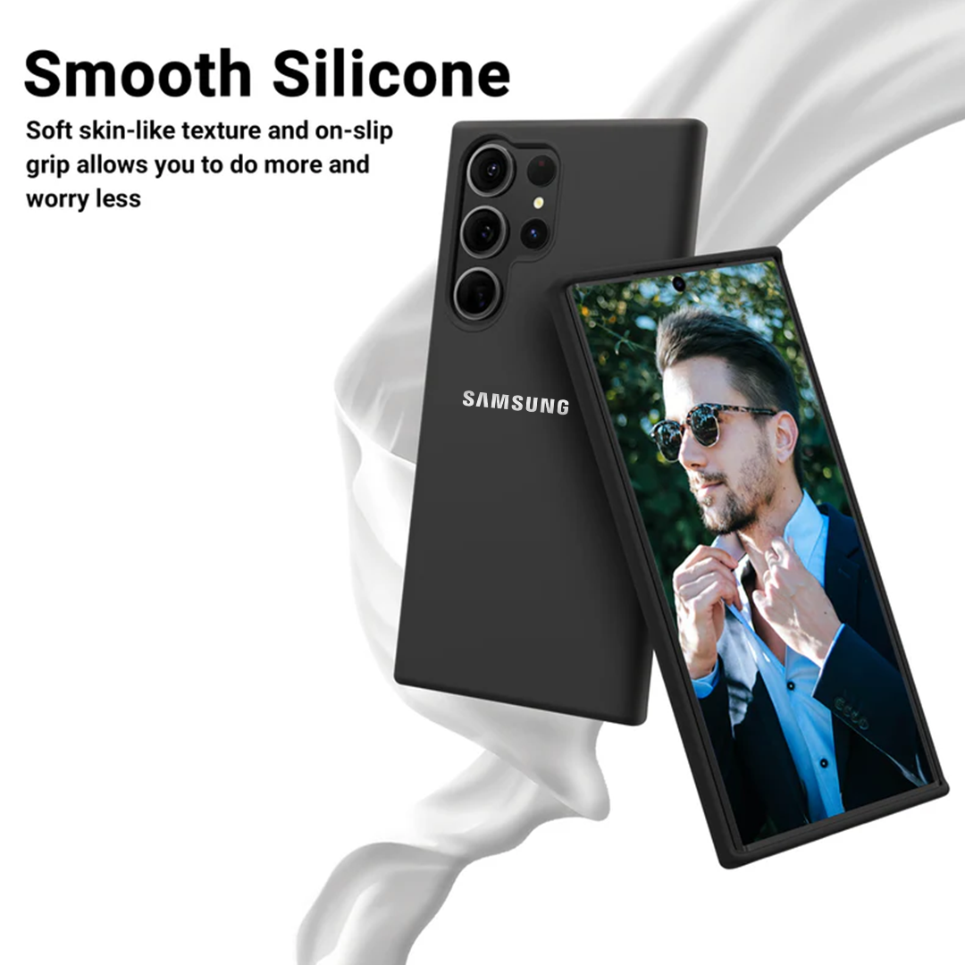 SAMSUNG GALAXY S23 ULTRA 5G Liquid Silicone Velvet-Touch Silk Finish Protective Back Case