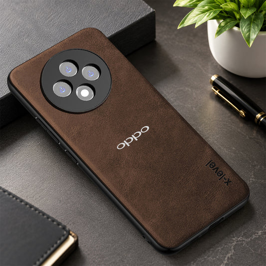 OPPO F27 5G VINTAGE PU LEATHER PROTECTIVE BACK CASE