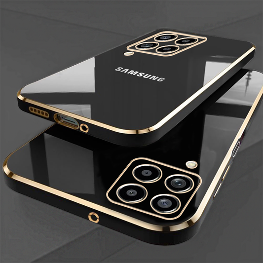 GALAXY M33 5G ULTRA-SHINE GOLD ELECTROPLATED LUXURIOUS BACK CASE WITH CAMERA PROTECTION