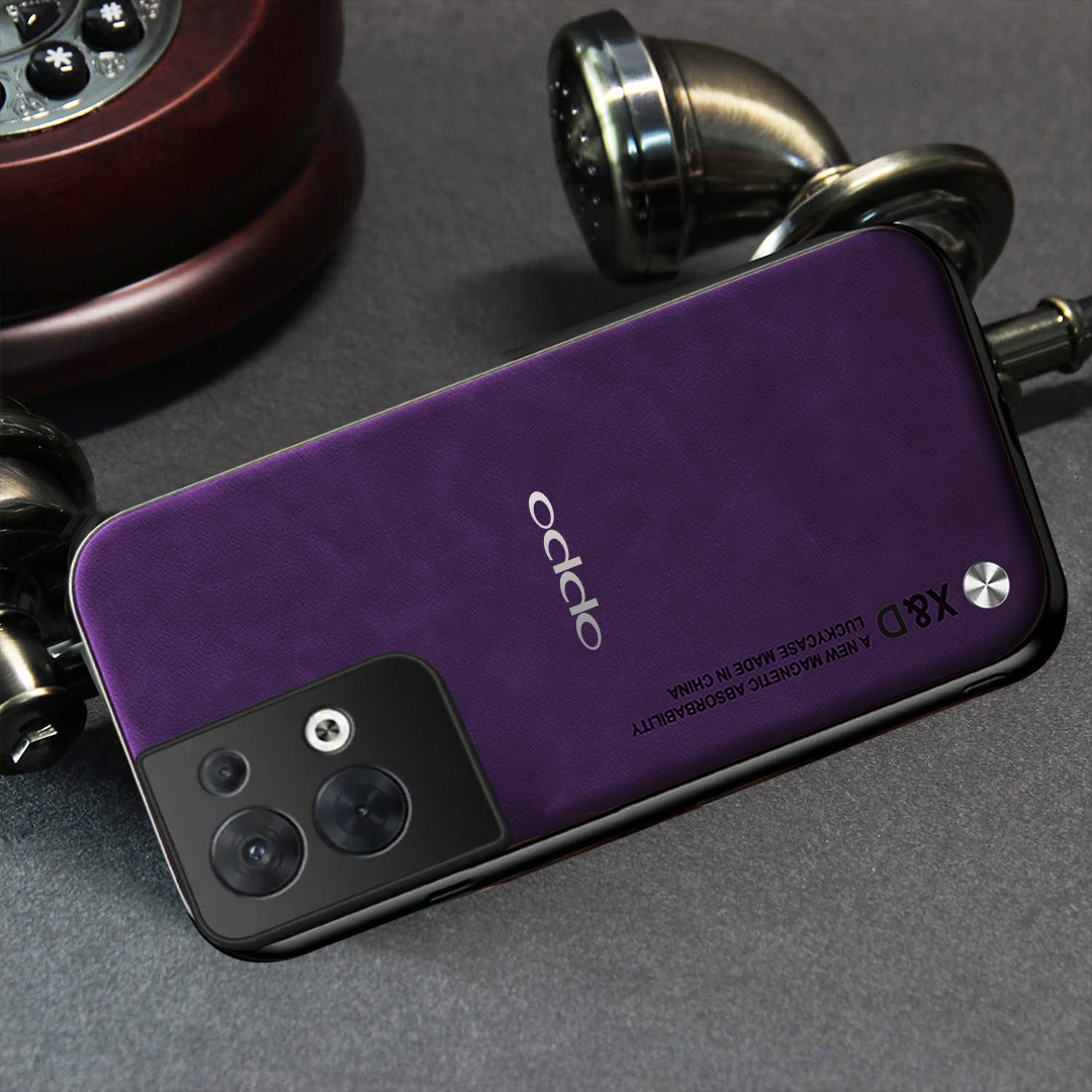 OPPO RENO 8 5G LUXURY SHOCKPROOF BUSINESS RETRO LEATHER TPU CASE COVER