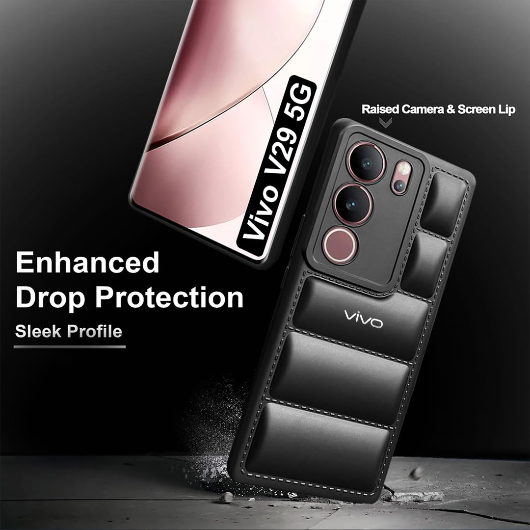 VIVO V29/V29 PRO 5G The Puffer Edition Soft Material Down Jacket Phone Case