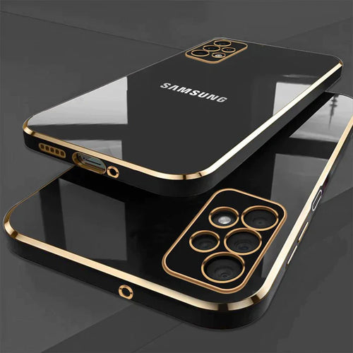 GALAXY A53 5G ULTRA-SHINE GOLD ELECTROPLATED LUXURIOUS BACK CASE WITH CAMERA PROTECTION