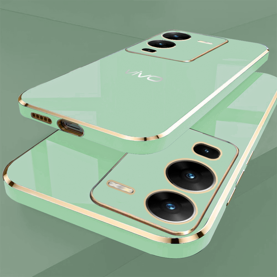 VIVO V25 PRO 5G ULTRA-SHINE GOLD ELECTROPLATED LUXURIOUS BACK CASE WITH CAMERA PROTECTION