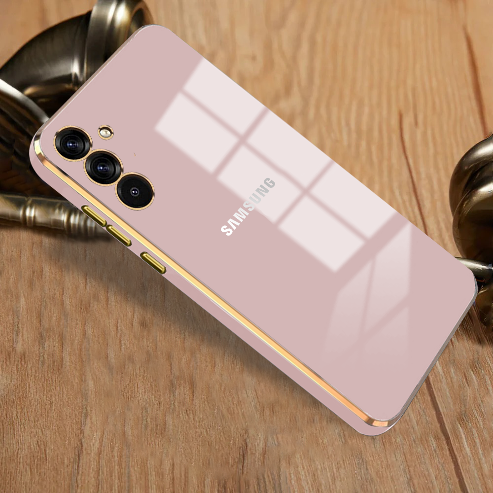 GALAXY A35 5G ULTRA-SHINE GOLD ELECTROPLATED LUXURIOUS BACK CASE WITH CAMERA PROTECTION