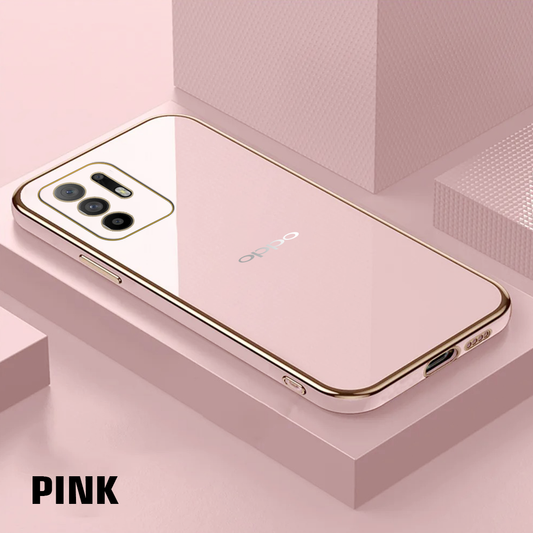 OPPO F19 PRO PLUS ULTRA-SHINE GOLD ELECTROPLATED LUXURIOUS BACK CASE WITH CAMERA PROTECTION