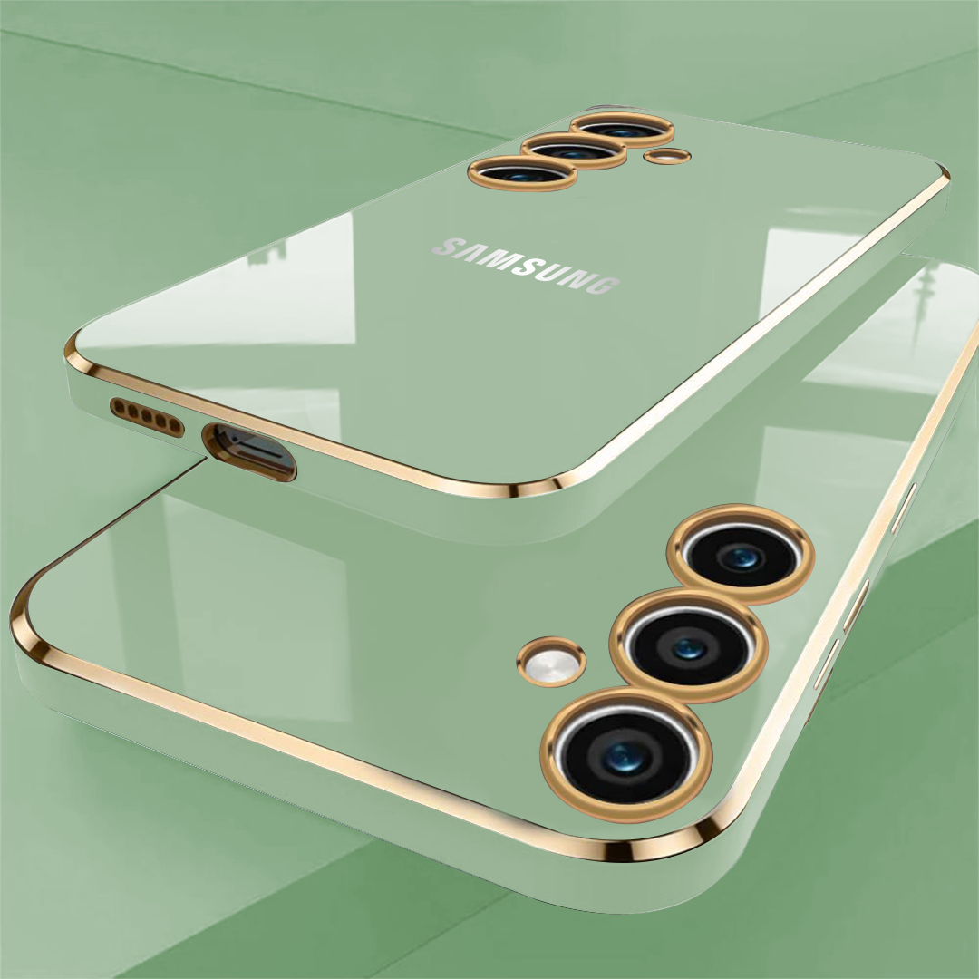 GALAXY A54 5G ULTRA-SHINE GOLD ELECTROPLATED LUXURIOUS BACK CASE WITH CAMERA PROTECTION