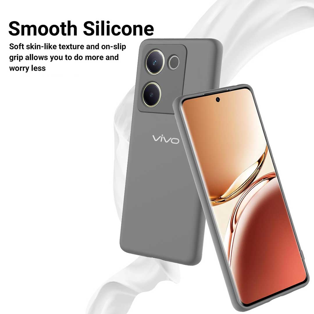 VIVO T2 PRO 5G Liquid Silicone Velvet-Touch Silk Finish Protective Back Case