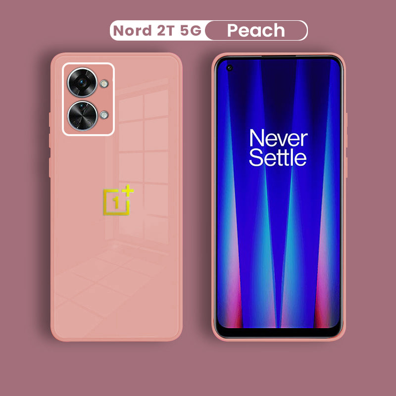Oneplus Nord 2T 5G Ultra-Shine Luxurious Glass Back Case With Camera Protection