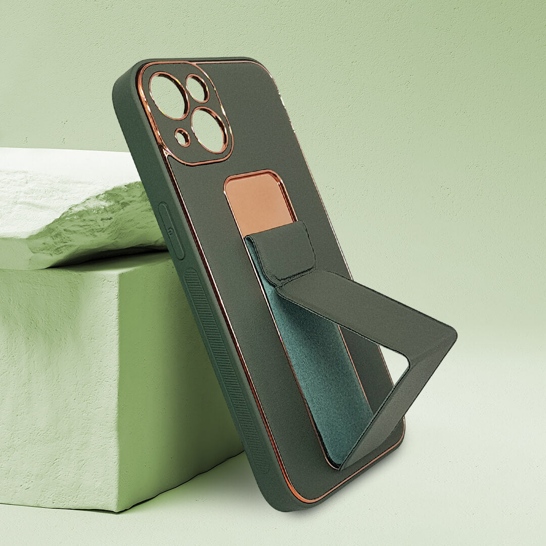 iPhone 13/13 pro/13 pro max Luxe Design PU Leather Back Strap Protective Case/Cover