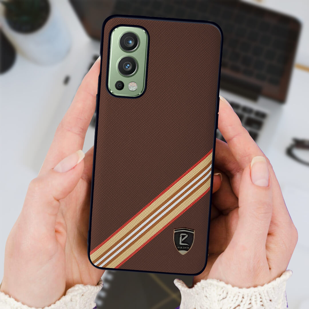 Puloka PU Leather Back Cover For OnePlus Nord 2 5G/ Nord CE 5G