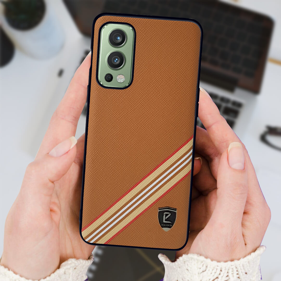 Puloka PU Leather Back Cover For OnePlus Nord 2 5G/ Nord CE 5G