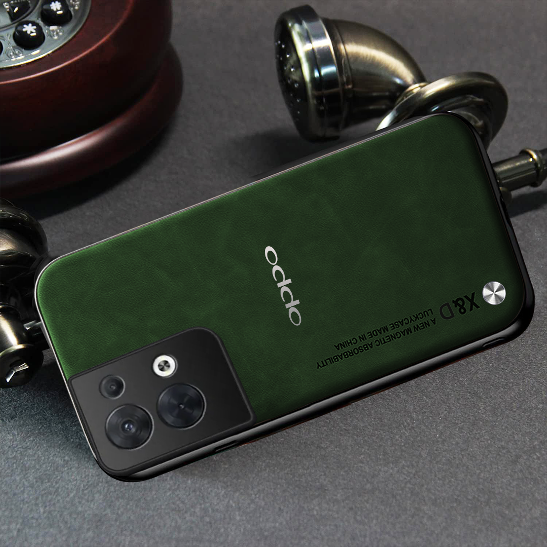 OPPO RENO 8 5G LUXURY SHOCKPROOF BUSINESS RETRO LEATHER TPU CASE COVER
