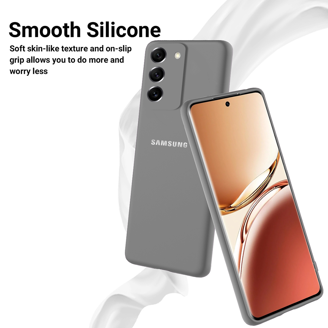 SAMSUNG GALAXY S21FE 5G Liquid Silicone Velvet-Touch Silk Finish Protective Back Case