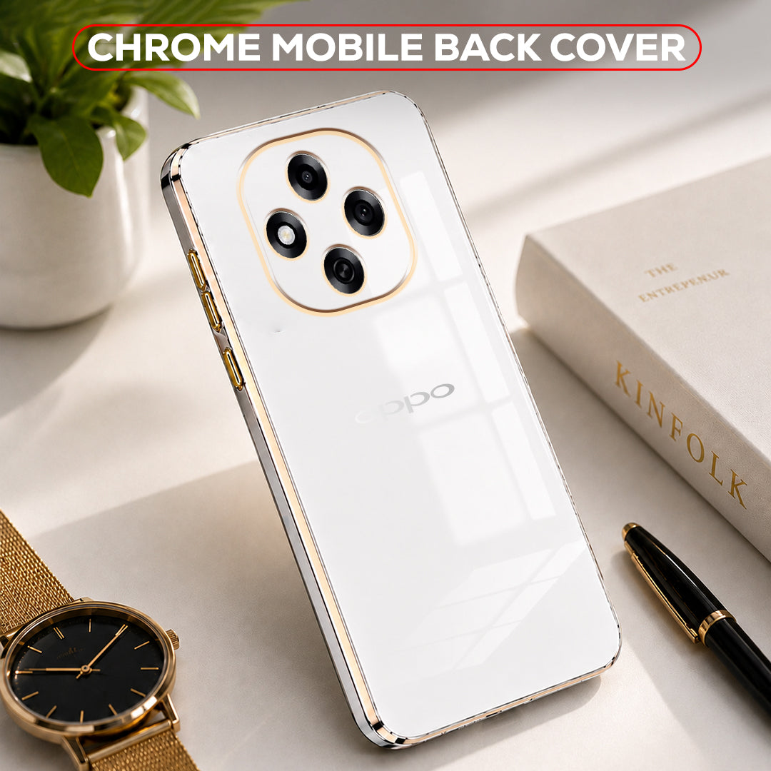 OPPO F31 PRO 5G ULTRA-SHINE GOLD ELECTROPLATED LUXURIOUS BACK CASE WITH CAMERA PROTECTION