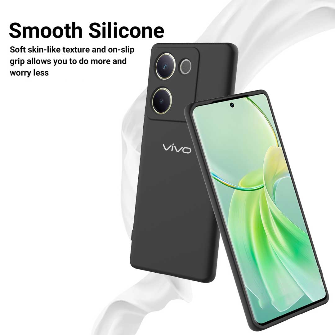 VIVO T2 PRO 5G Liquid Silicone Velvet-Touch Silk Finish Protective Back Case
