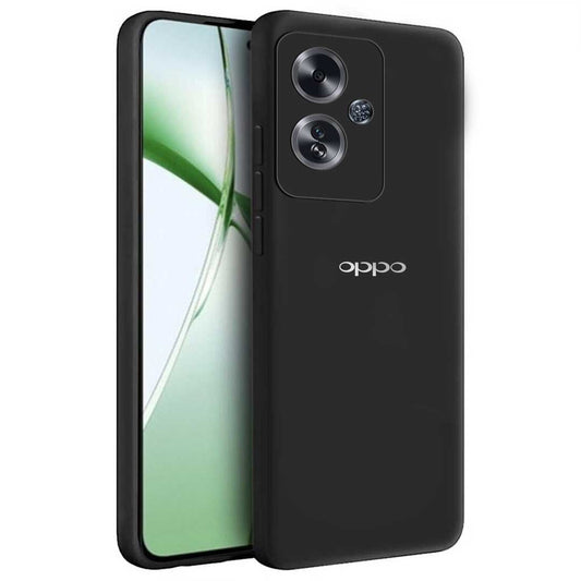 OPPO A59 5G Liquid Silicone Velvet-Touch Silk Finish Protective Back Case