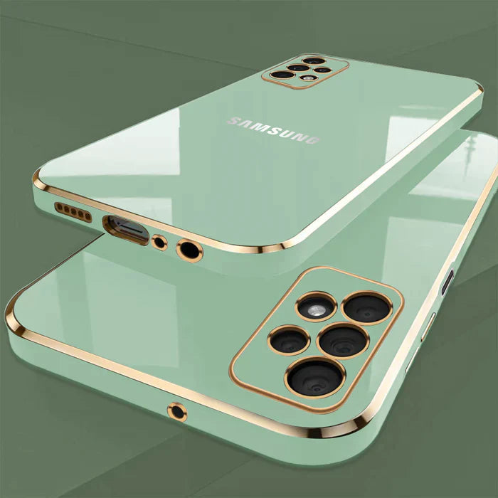 GALAXY A53 5G ULTRA-SHINE GOLD ELECTROPLATED LUXURIOUS BACK CASE WITH CAMERA PROTECTION