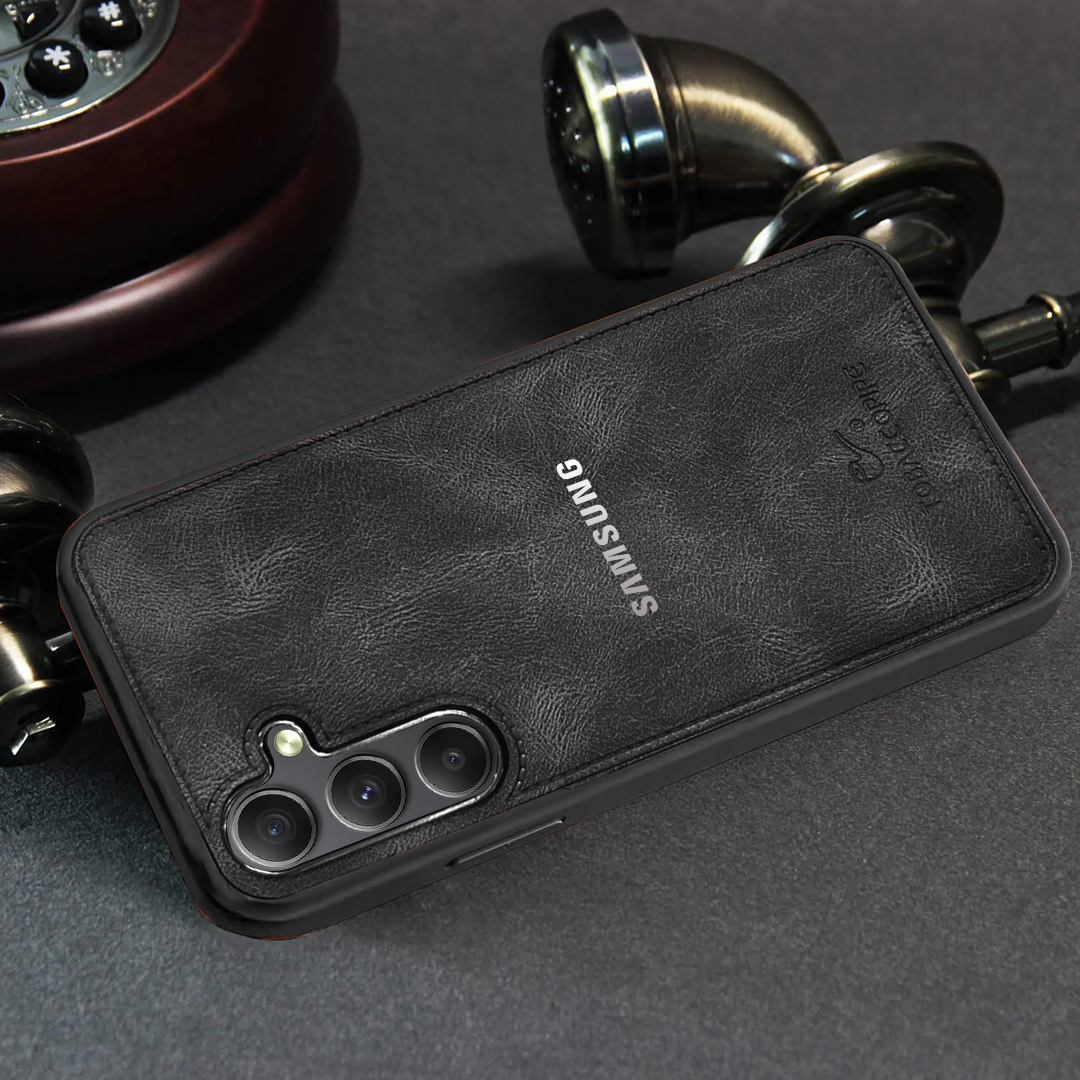 SAMSUNG A35 5G TABACCO PIPES LEATHER PROTECTIVE BACK CASE