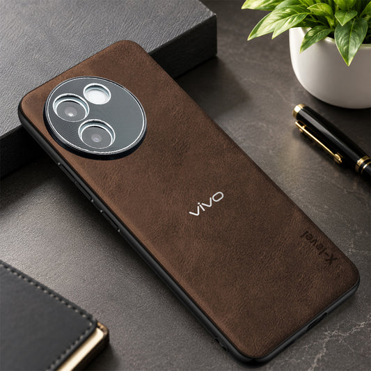 VIVO V30E 5G VINTAGE PU LEATHER PROTECTIVE BACK CASE