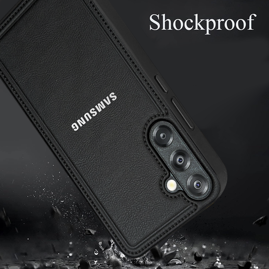 Samsung Galaxy S25 5G Vintage Leather Stitched Protective Back Case