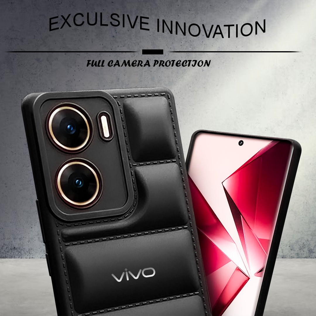 VIVO V29E 5G The Puffer Edition Soft Material Down Jacket Phone Case