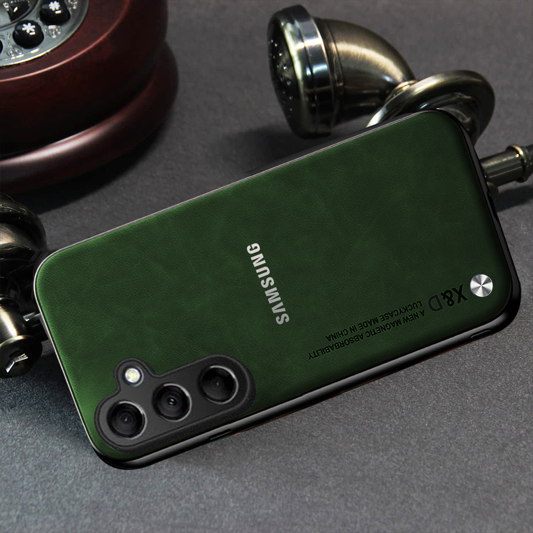 SAMSUNG A35 5G LUXURY SHOCKPROOF BUSINESS RETRO LEATHER TPU CASE COVER