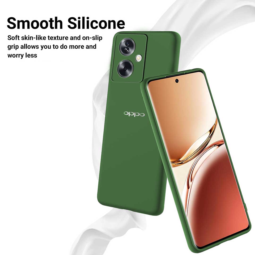 OPPO A79 5G Liquid Silicone Velvet-Touch Silk Finish Protective Back Case