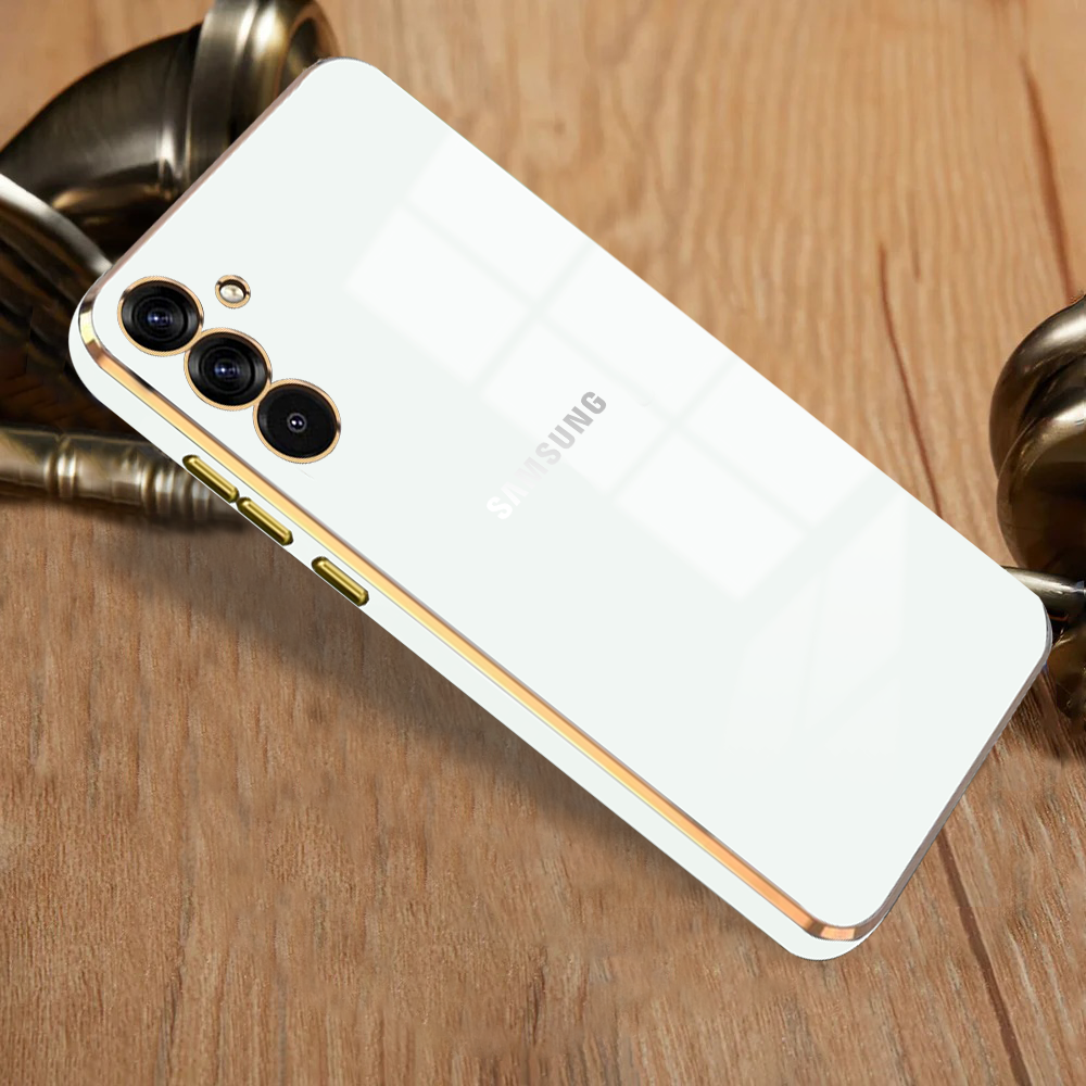 GALAXY A35 5G ULTRA-SHINE GOLD ELECTROPLATED LUXURIOUS BACK CASE WITH CAMERA PROTECTION
