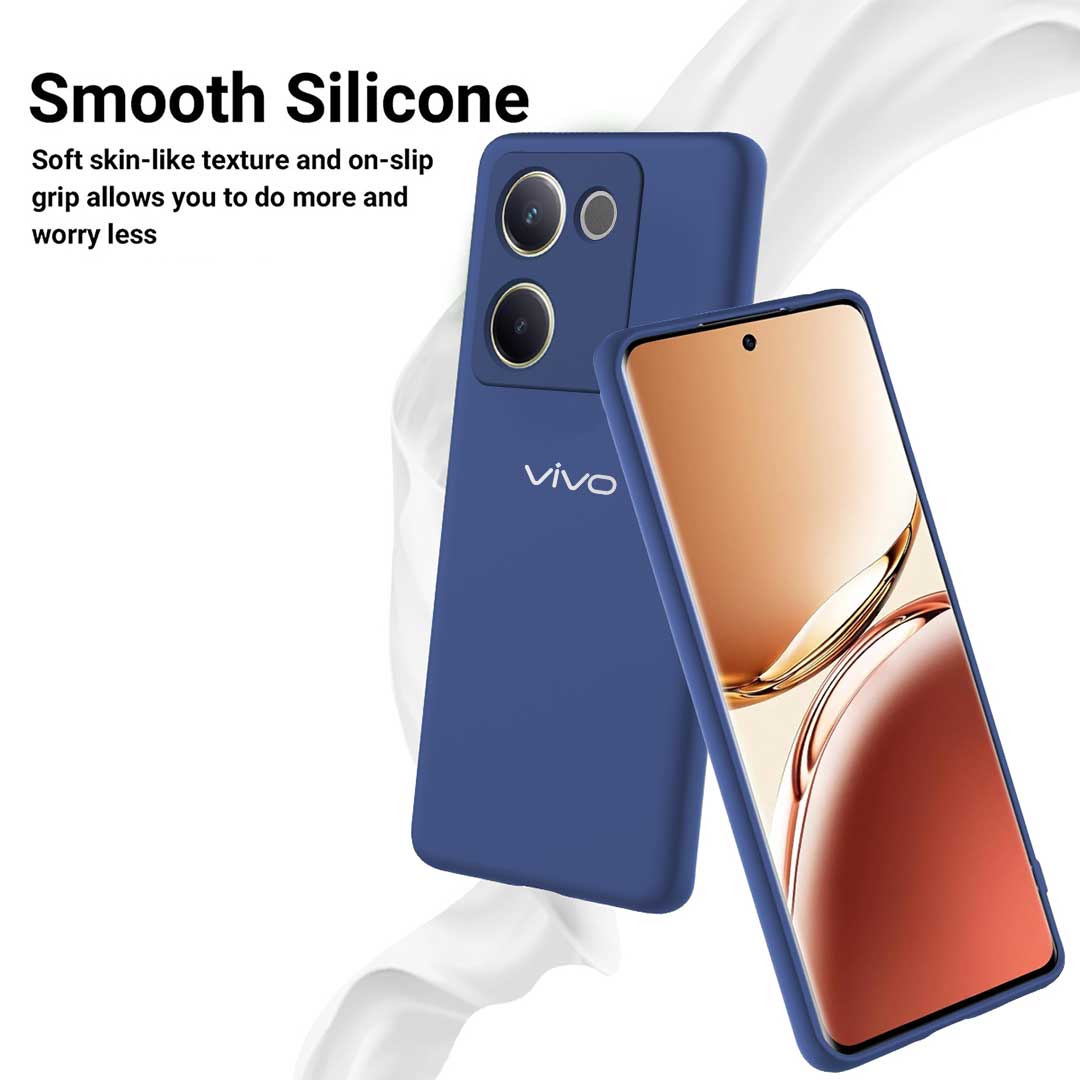 VIVO T2 PRO 5G Liquid Silicone Velvet-Touch Silk Finish Protective Back Case